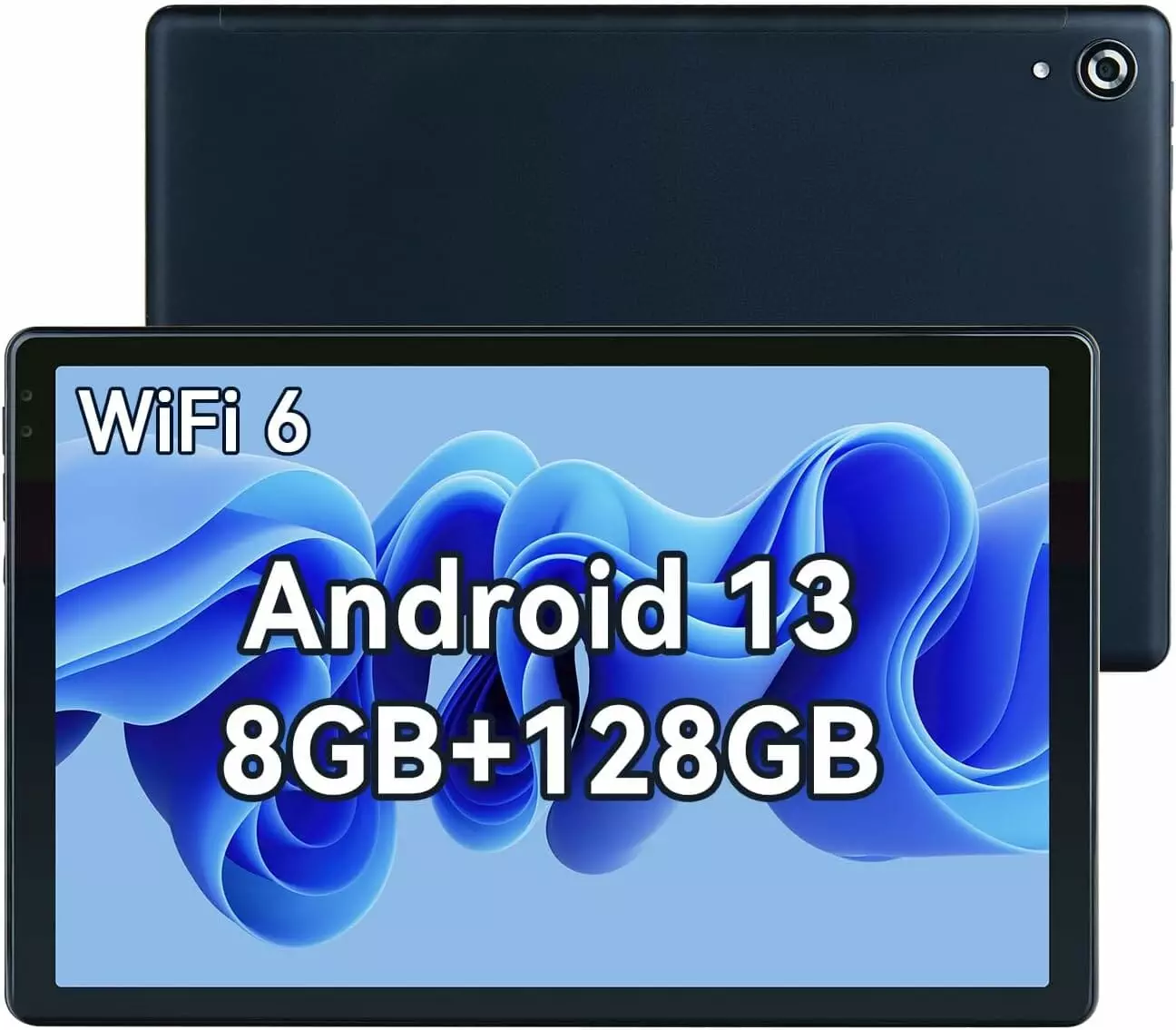 Lville Tablet 10 Inch Android 13 Tablet (2023), 8GB RAM 128GB ROM 1TB TF, Octa-Core 1280x800 HD+IPS, 2.4G+5G WiFi/Bluetooth 5.0, 5000mAh, 5MP + 8MP (Black)