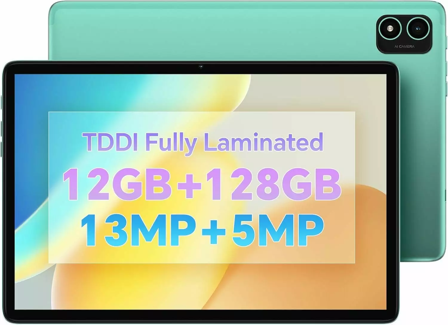 TECLAST P40S Tablet 10 Inches, 2023 Android 12 Tablet, MT8183 A73 Octa-Core, 12GB RAM + 128GB ROM Tablet PC, 10.1 Inch TDDI Touch Screen, 13MP + 5MP Dual Camera, 6000mAh Gaming Tablet, Type-C/3.5mm