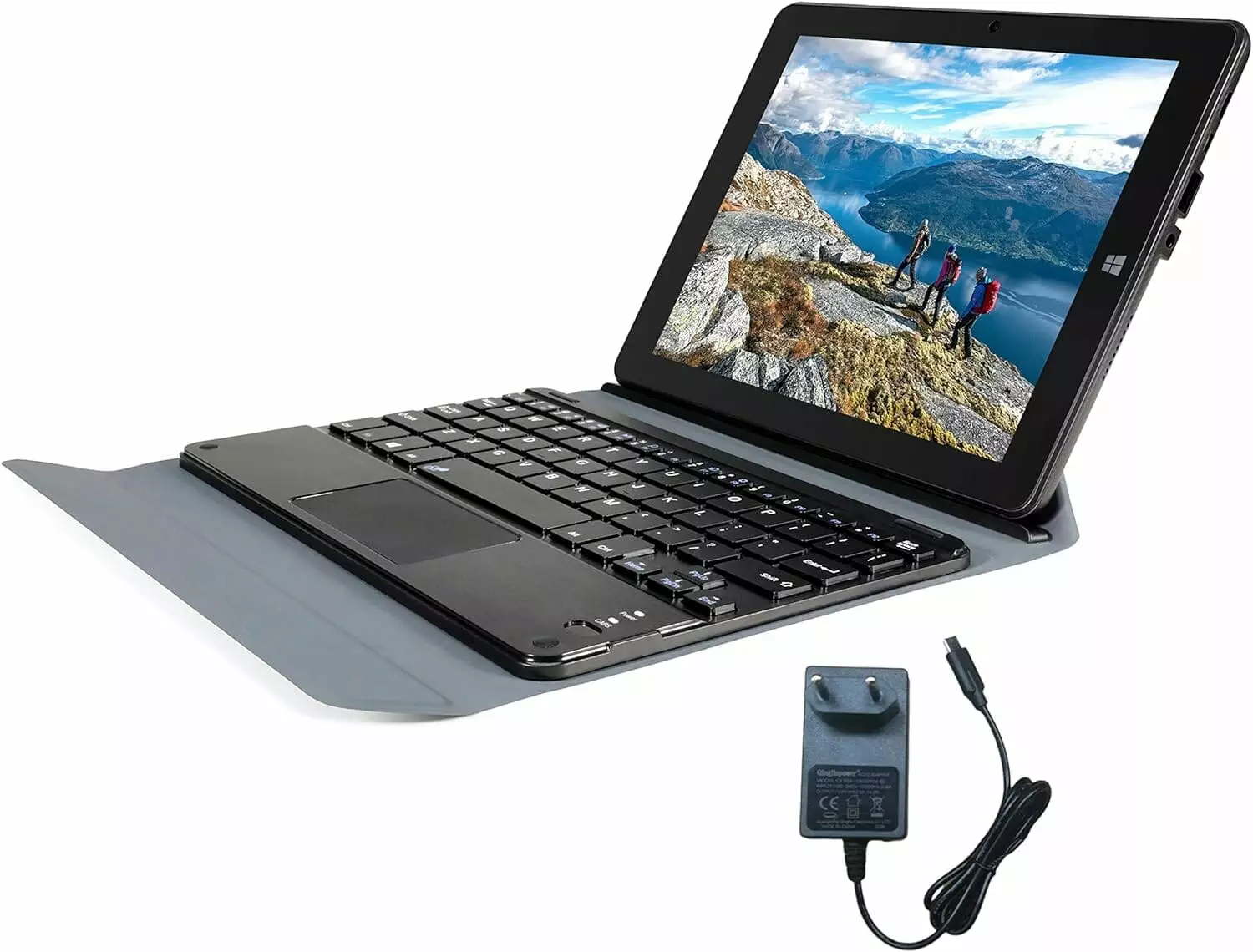 Tibuta 2-in-1 Mini-Laptop-Computer, Windows 11 Intel N4020C Prozessor 8,9 Zoll HD Touchscreen mit Abnehmbarer-Tastatur 4 GB+64 GB, geeignet für Business, Studium und Unterhaltung (Deutsch QWERTZ)