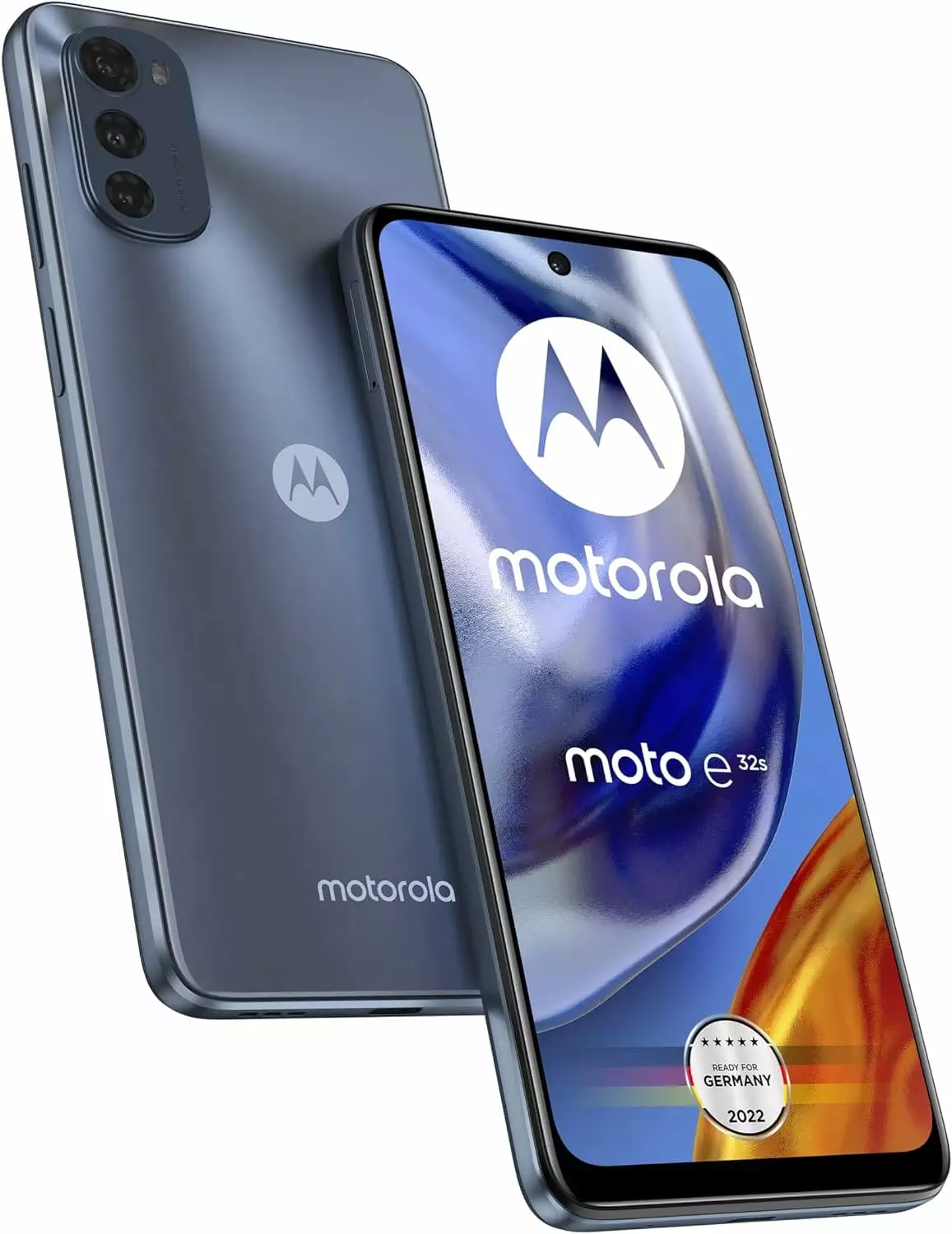 Motorola Moto e32s Smartphone (6.5 Inch HD+ Display, 16 MP Camera, 3/32 GB, 5000 mAh, Android 12), Slate Grey [Exclusive to Amazon]